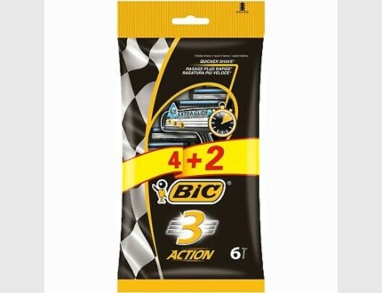 BIC SHAVE 3 ACTION 4+2