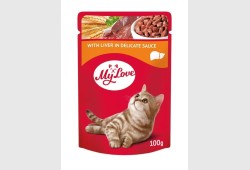  100gMy Love Liver Wet Cat Food Pouch