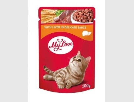  100gMy Love Liver Wet Cat Food Pouch