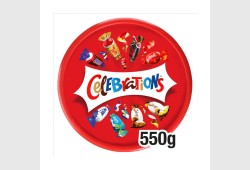 Celebrations Milk Chocolate & Biscuit Bars Sharing Tub 550g