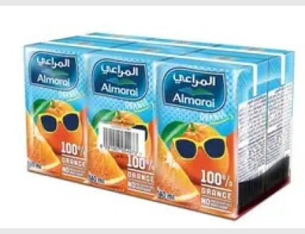 Almarai 100% Orange Mix Fruit Juice 140MlX6