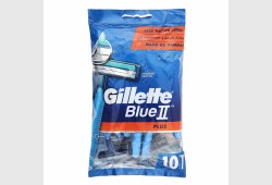 Gillette Blue II Plus Men's Disposable 10 Razors