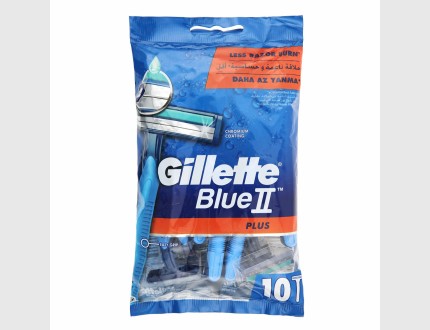 Gillette Blue II Plus Men's Disposable 10 Razors