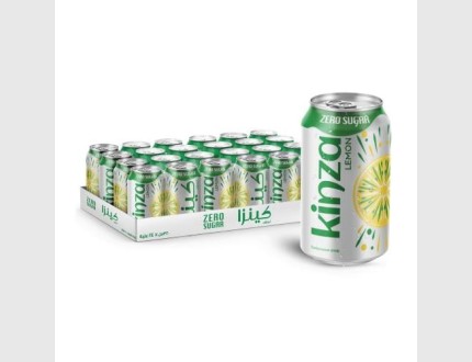 كينزا ليمون زيرو - كرتون 320 مل * 24 Kinza Lemon Zero CSD - 320ml x 24 Pcs