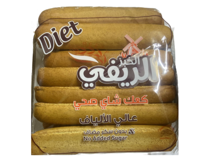 الريف كعك  شاي دايت عالي الالياف 450 غرام 