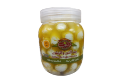 بيت التين والزيتون  زيتون خضر  محشي لبنة 