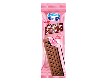 Saudia Sandwich Strawberry Ice Cream 100ml