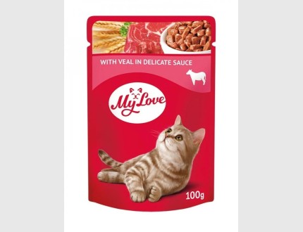 My Love Wet Cat Food with Meat 100g