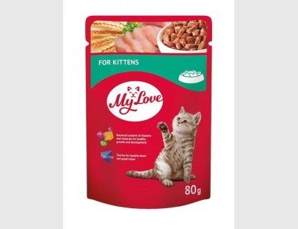 My Love Kitten Food Pouch 80g